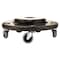 Rubbermaid Commercial Brute Quiet Dolly, 250 lb Capacity, 18.25 dia. x 6.63h, Black FG264043BLA - alternate 5
